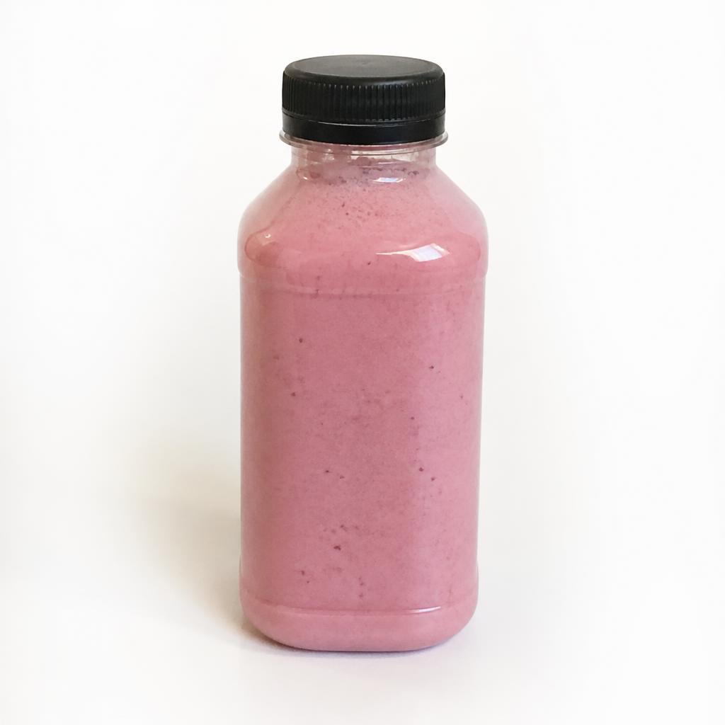 Garrafa de vitamina caseira sem etiqueta